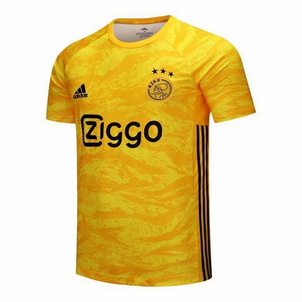 Camiseta Ajax Replica Primera Ropa Portero 2019/20 Amarillo